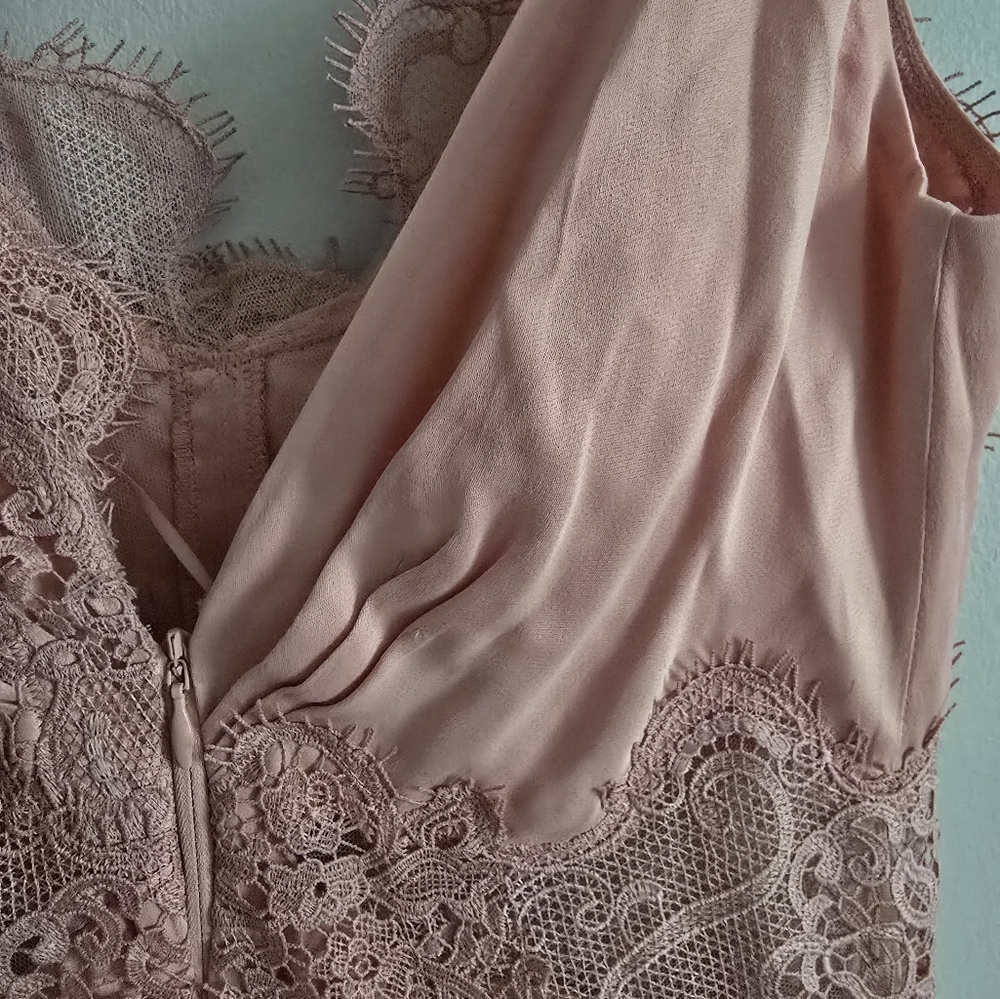 Anthropologie BHLDN Evelyn Lace V-neck High-low Midi Dress Medium - Picture 13 of 16